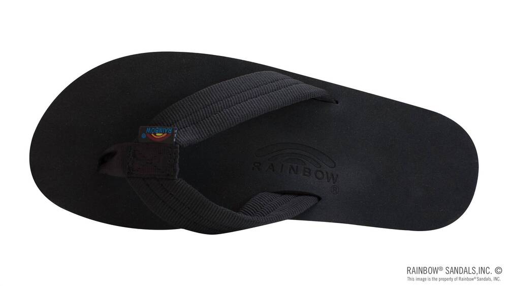 NEW RAINBOW SANDALS men's the cloud soft rubber sandal in black